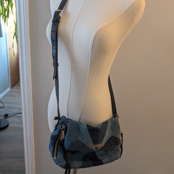 Aimee Kestenberg Blue Geometric Crossbody Bag - Picture 7 of 14